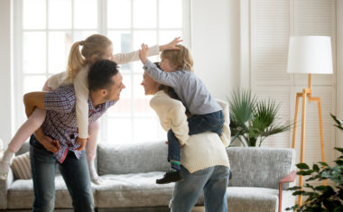 Spending more time and playing with the kids can be fun, but have a word with yourself about the risks of getting injured at home.