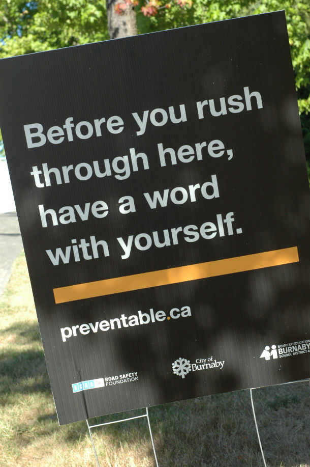Preventable Campaign Sign
